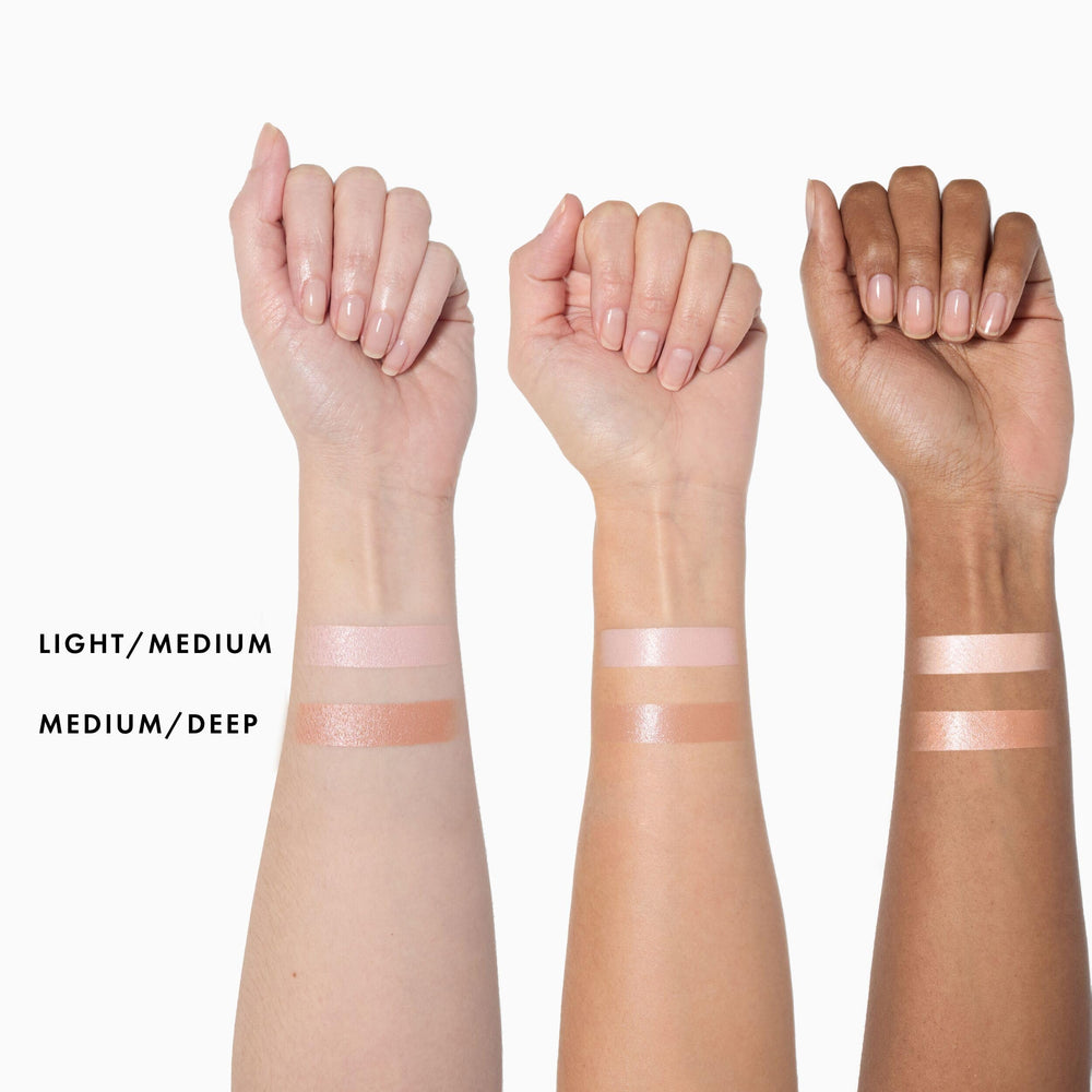 Beauty Pie Under-Eye Genius Corrector application on skin demonstrates seamless blending
