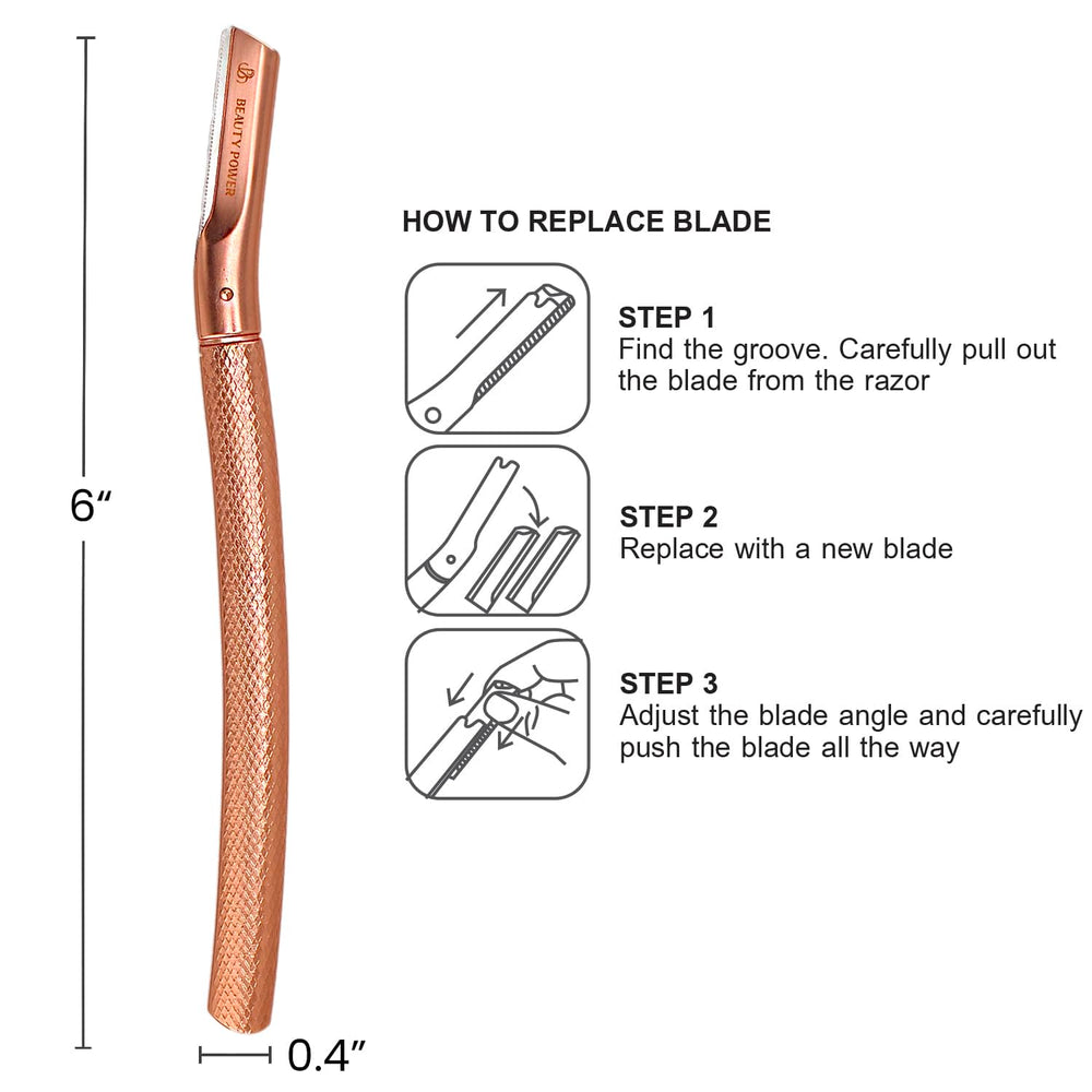 Beauty Power dermaplaning tool for salon-like smooth skin at home.