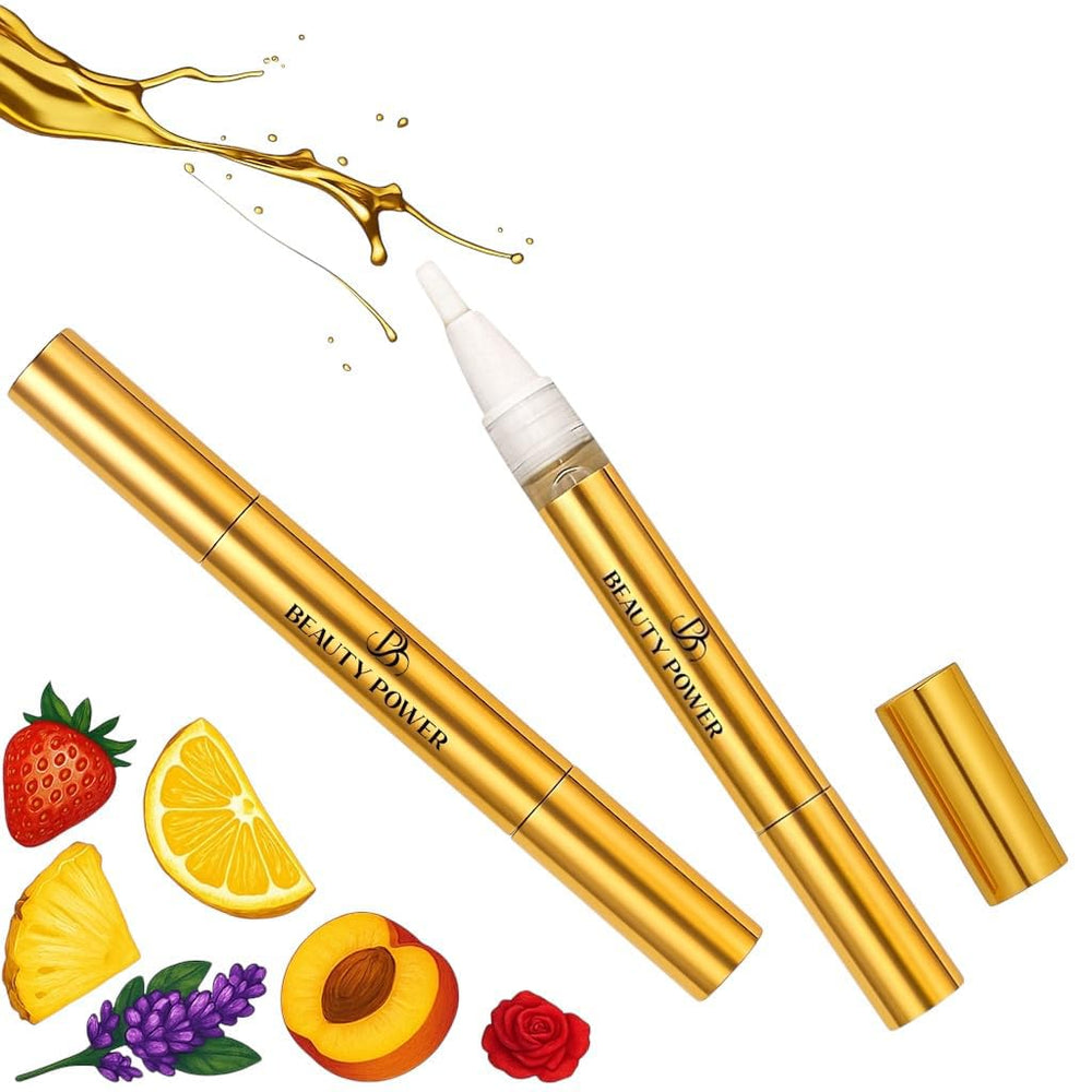 Beauty Power Nail Oil Cuticle Pen orange scent options peach showcases fragrance choice