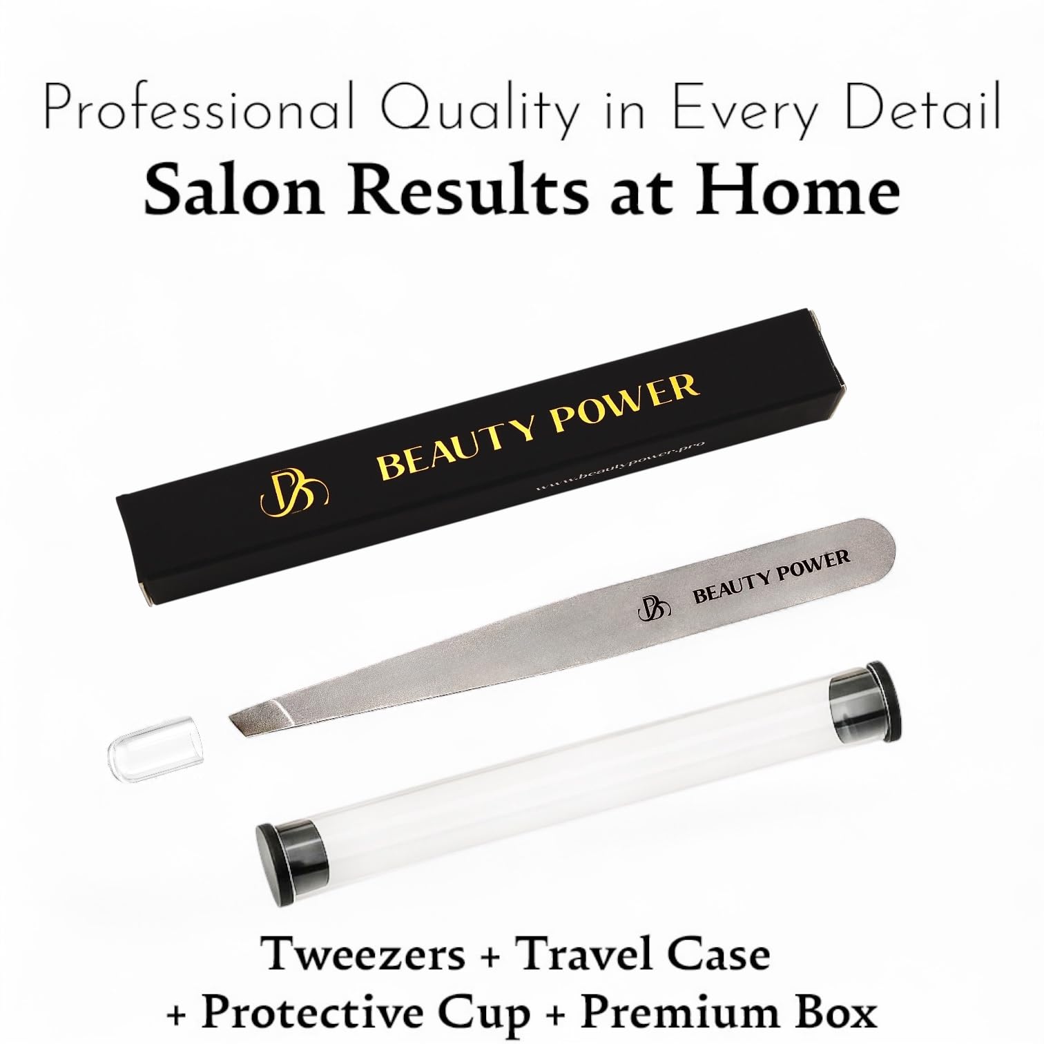 Beauty Power tweezers come with a 1-year guarantee and quality assurance.