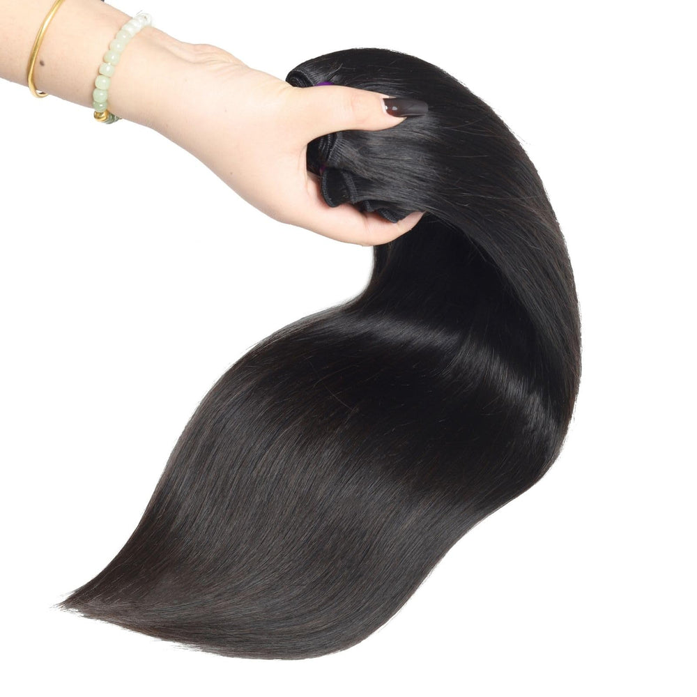 Beauty Queen sew-in application-ready bundles illustrate quick installation options.