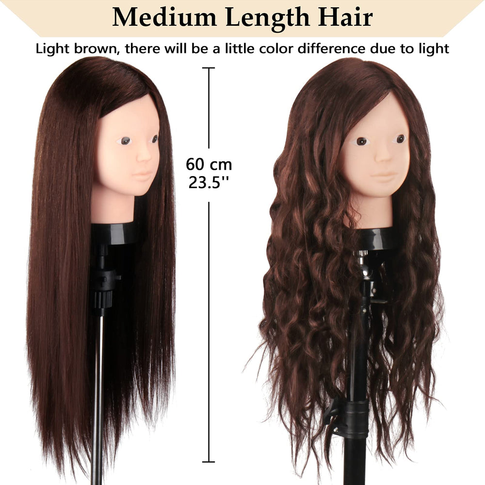 Beauty Star mannequin head clamp stand provides a steady training setup.