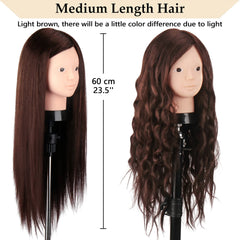 Beauty Star mannequin head clamp stand provides a steady training setup.