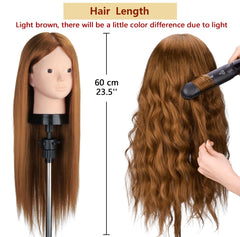 Beauty Star mannequin head with DIY braid set enables creative braiding practice.
