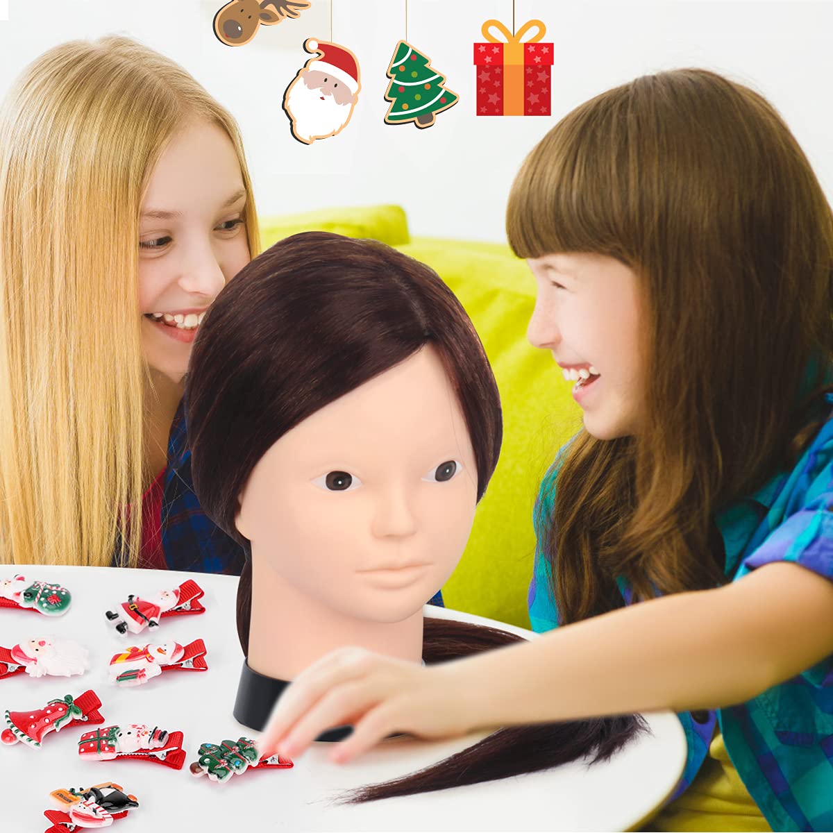 Beauty Star gift-packaged mannequin head ideal as a cosmetology gift.