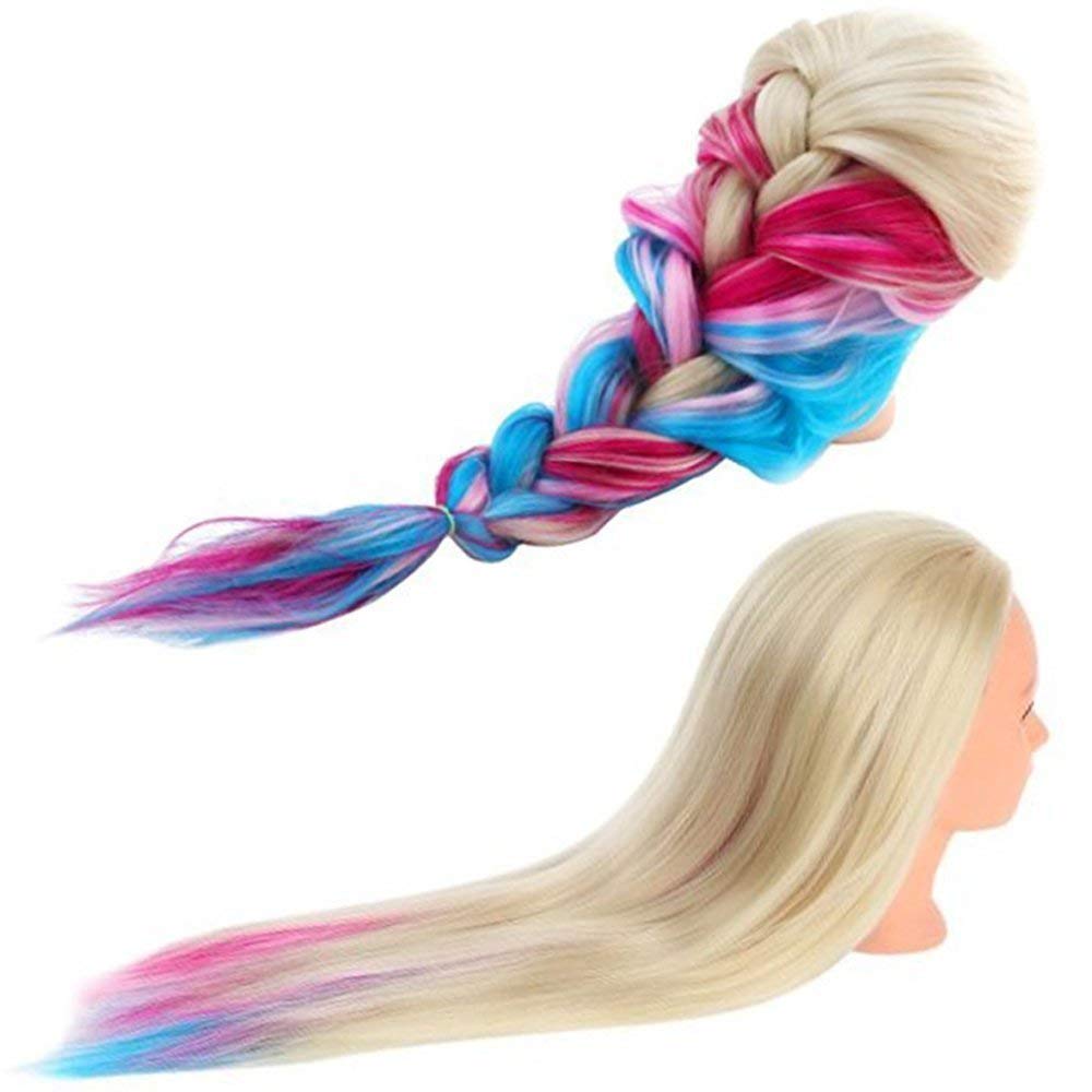 Beauty Star mannequin head swiveling base enabling flexible angle adjustments.
