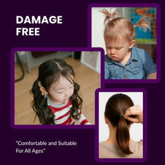 Beauty Town stretchy hair ties providing secure hold across multiple hair styles.