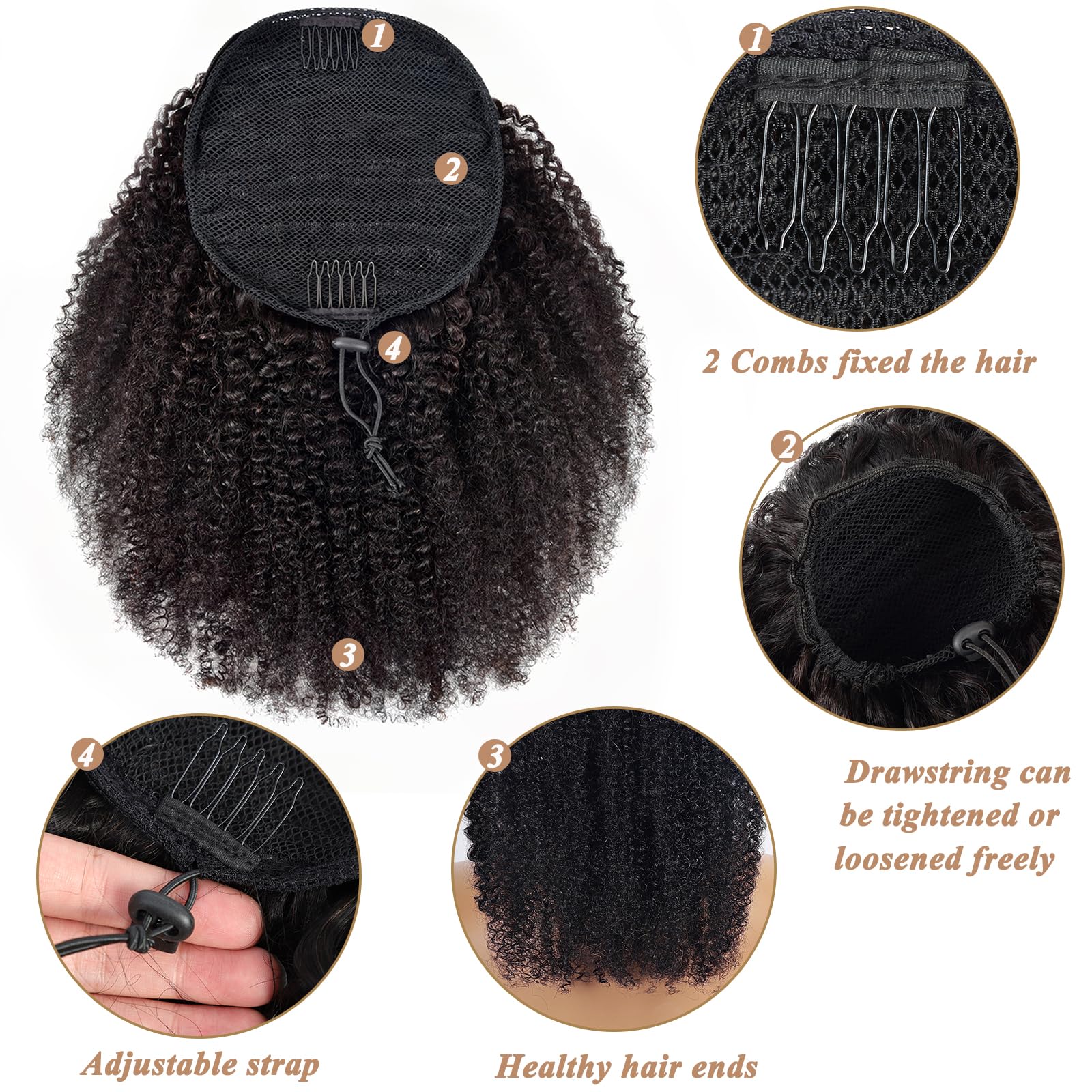Beauty Youth clip-in ponytail offers soft strands and easy removal.