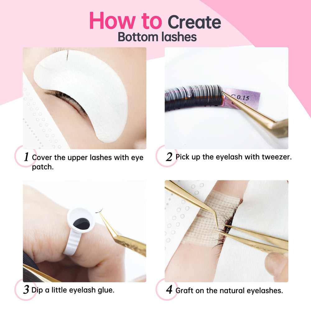 Beauty7 lightweight lash material tray minimizes lash load for comfortable wear