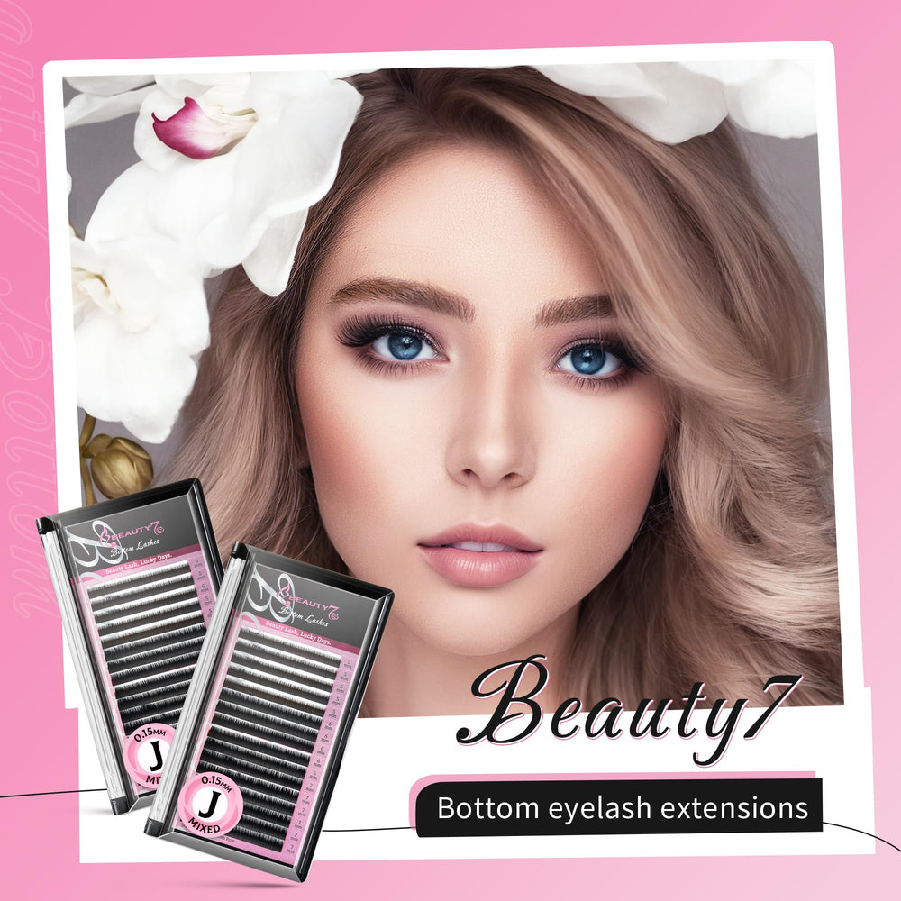 Beauty7 PBT matte synthetic mink lashes tray highlights soft materials for comfortable wear