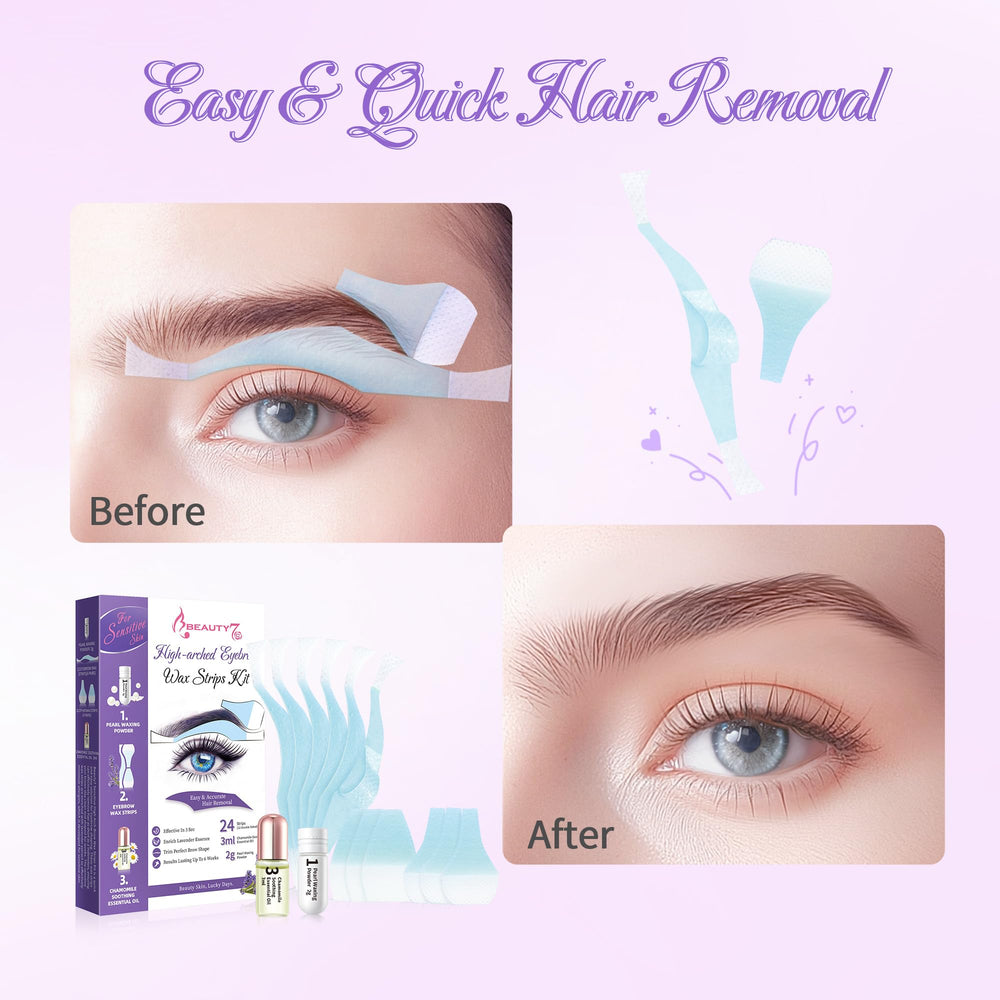 Beauty7 pearl powder sachet packaged with the brow kit for surface oil absorption