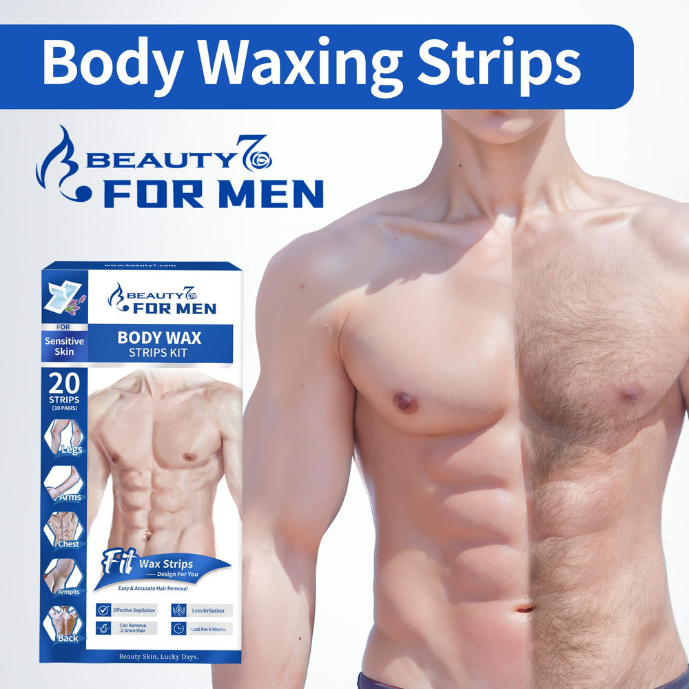 Beauty7 Ready-to-use wax strips showing no preheat needed for fast waxing