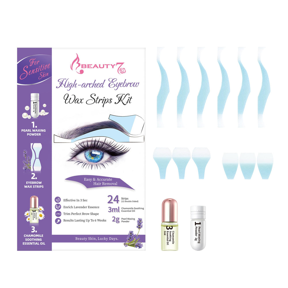 Beauty7 travel-friendly wax strips kit for convenient grooming on the go