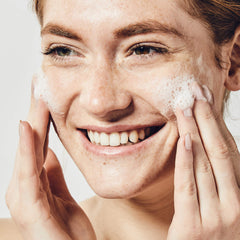 BeautyBio The Balance bottle pour action, gentle cleansing for makeup removal