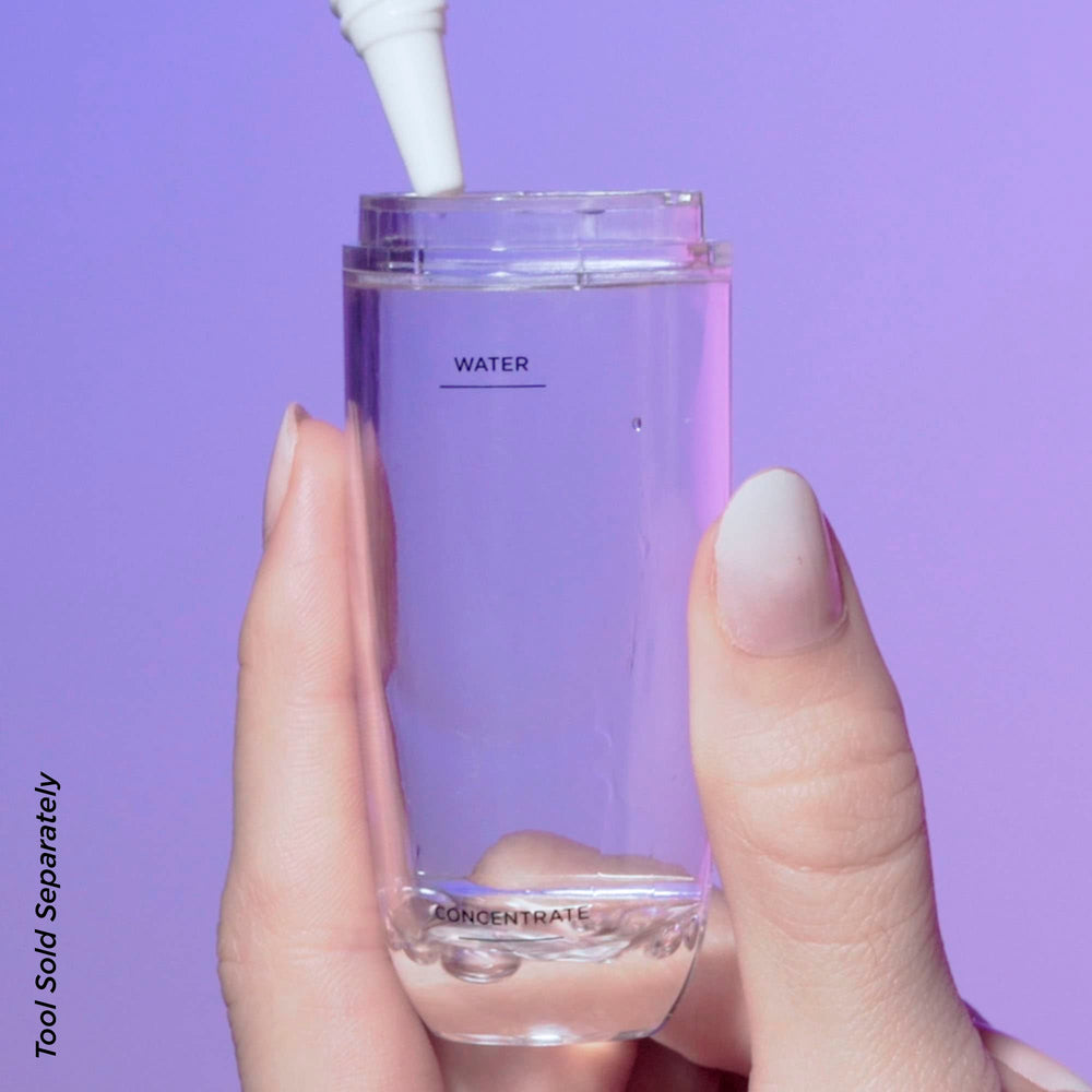 BeautyBio GLOfacial tool in use on skin for resurfacing and calm pores