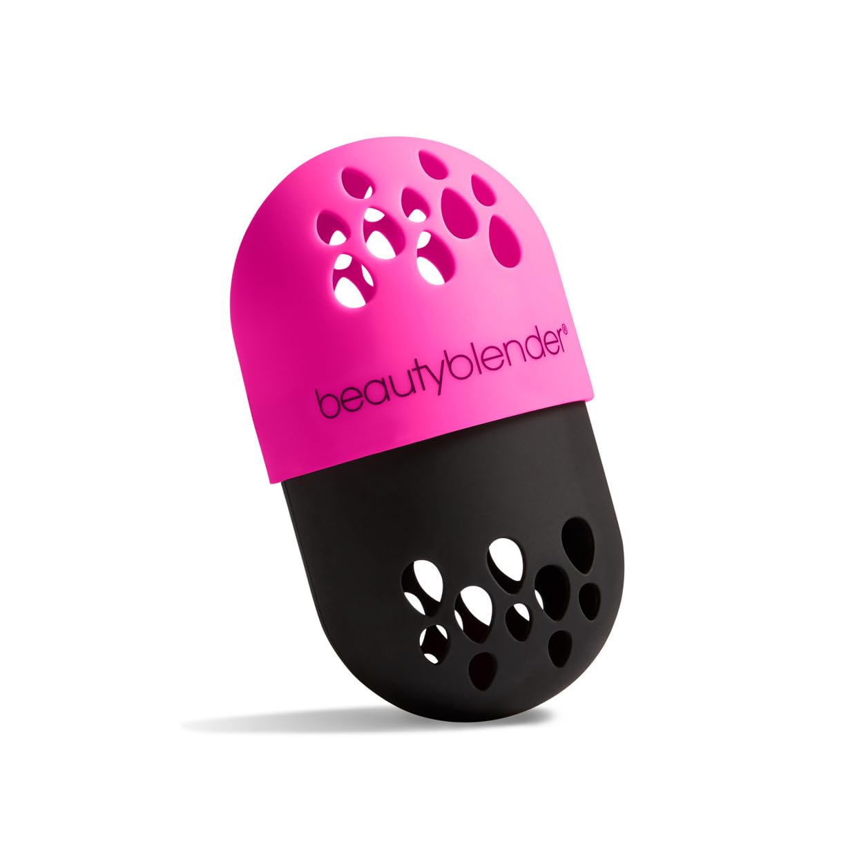 beautyblender Blender Defender case open shows portable protective design for on-the-go sponge care.