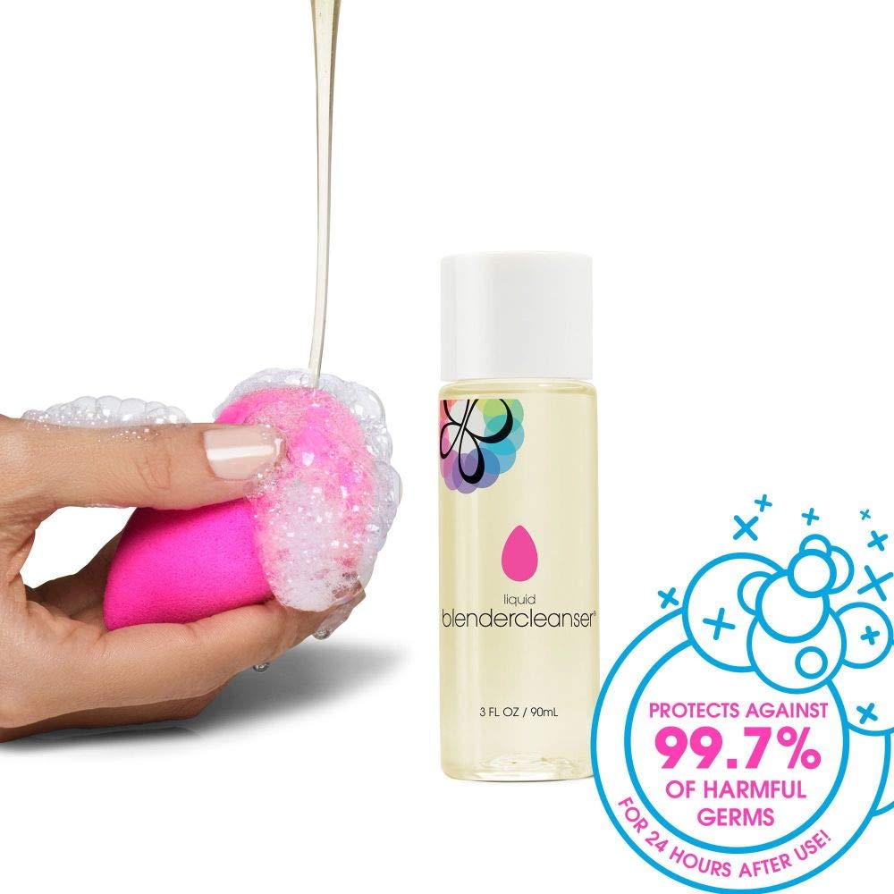 Beautyblender Blendercleanser paraben sulfate-free icon communicates gentle, skin-friendly cleansing without harsh additives.