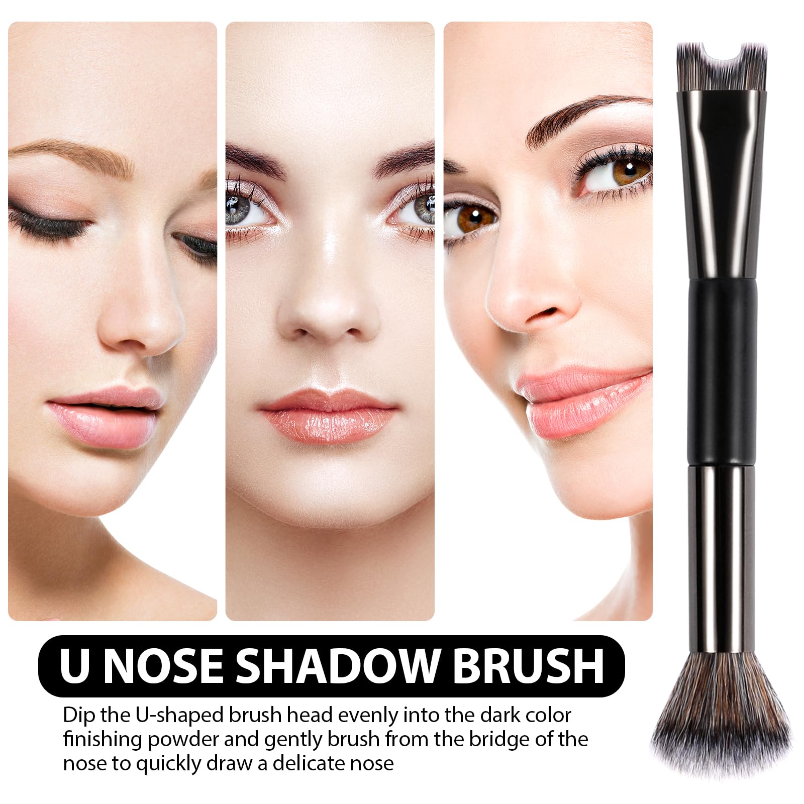 BEAUTYFACTOR blending-end soft brush for seamless powder bronzer or highlighter