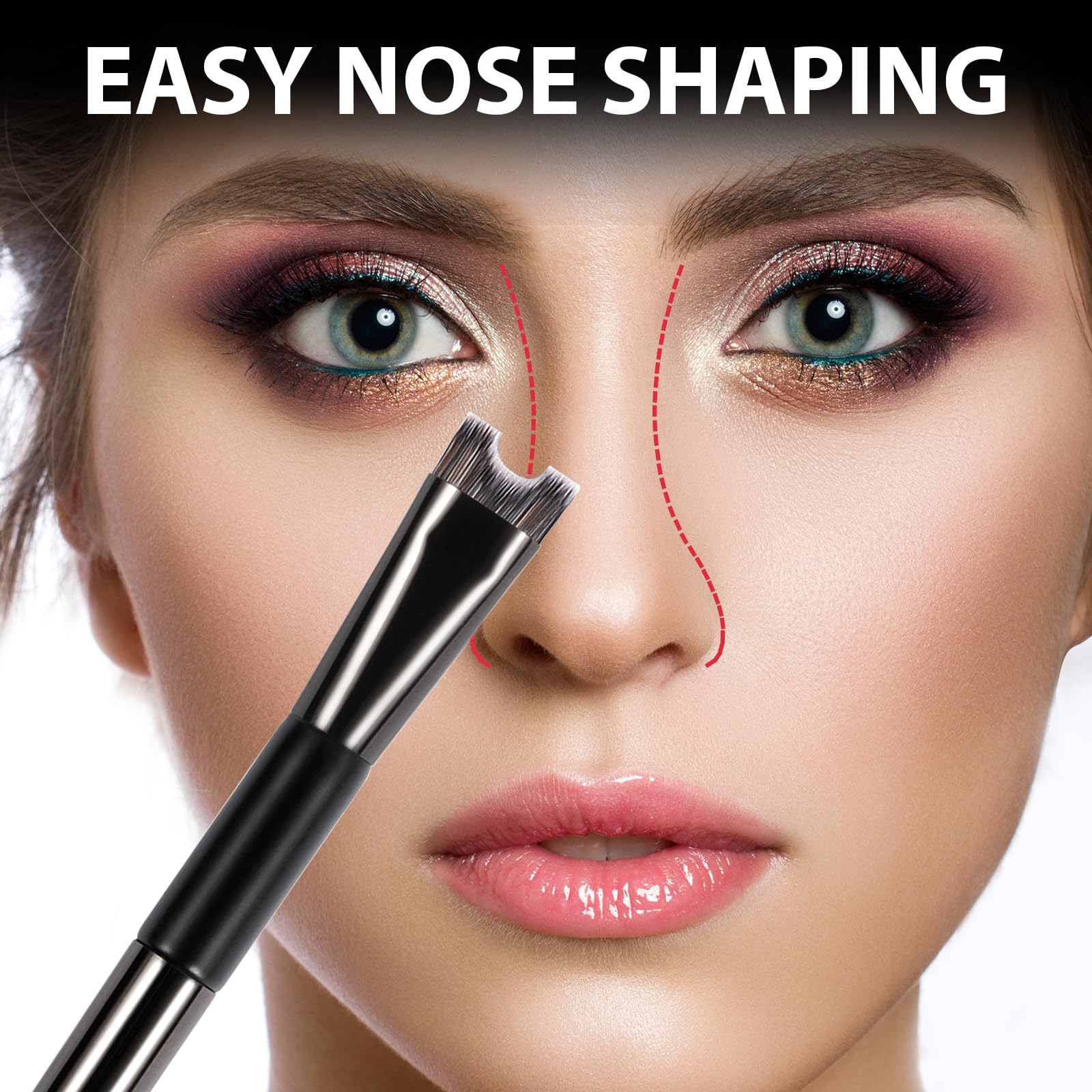 BEAUTYFACTOR compact handle design fits easy grip during makeup routines