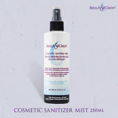 Beautysoclean Cosmetic Sanitizer Mist close-up on a compact surface