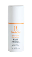 BeautyStat Universal C Skin Refiner bottle closeup promotes radiant skin