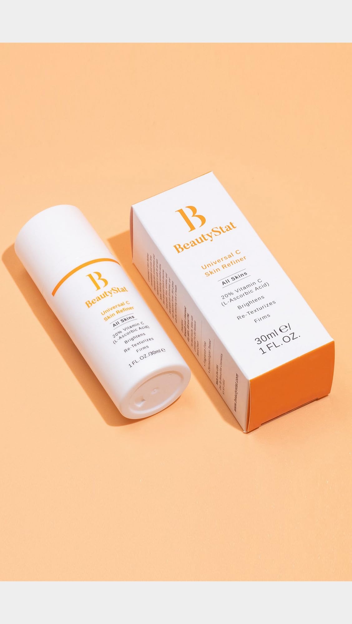 BeautyStat Universal C Skin Refiner gel-cream swirl on skin for even texture