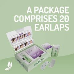 Beauty Tapes Earlap MaxHold on-ear closeup reveals an invisible, lightweight design for daily wear.