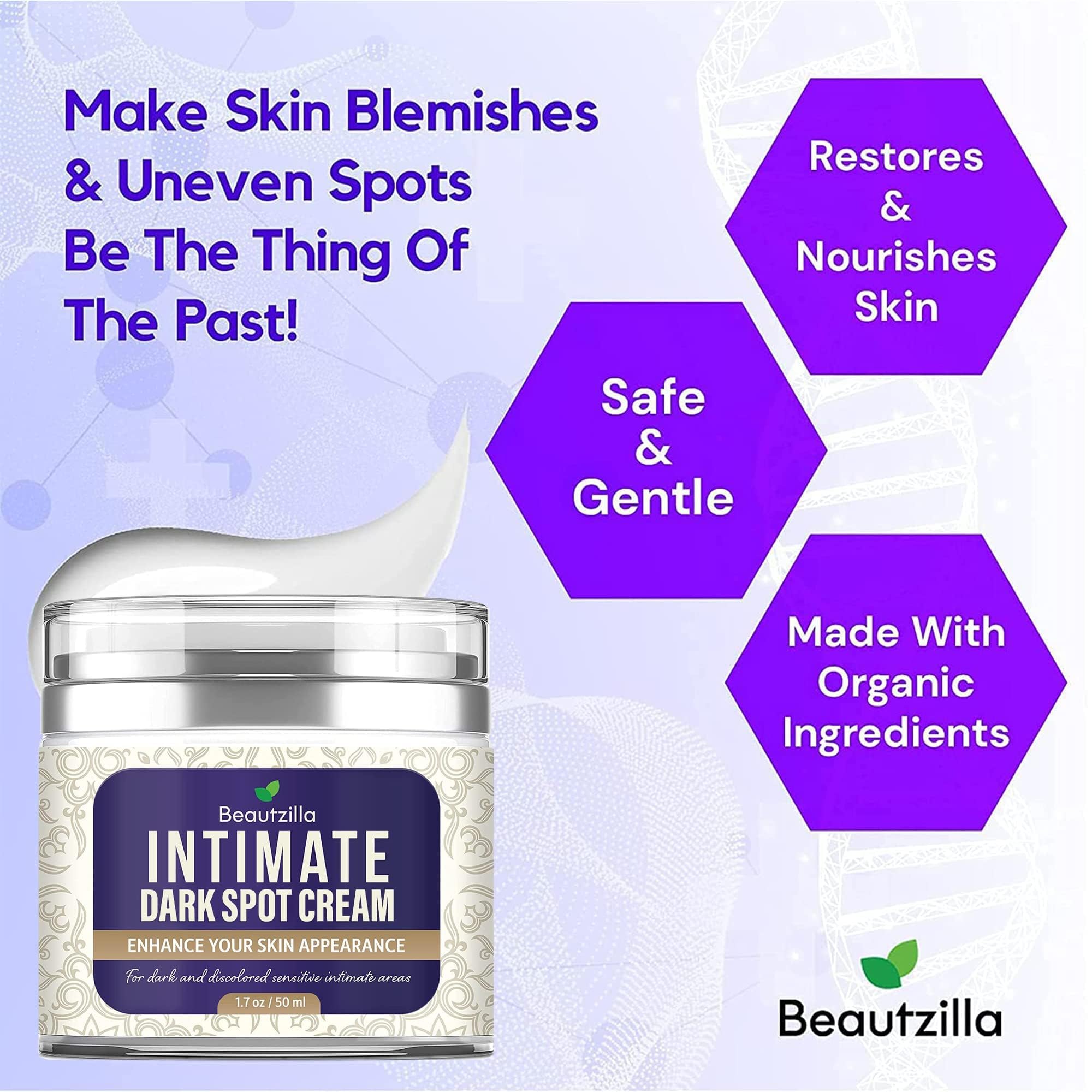 Beautzilla box and cream tube shown, signaling an easy daily use routine.
