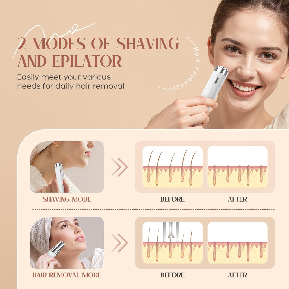 BEAUZMO compact portable epilator for easy on-the-go grooming.