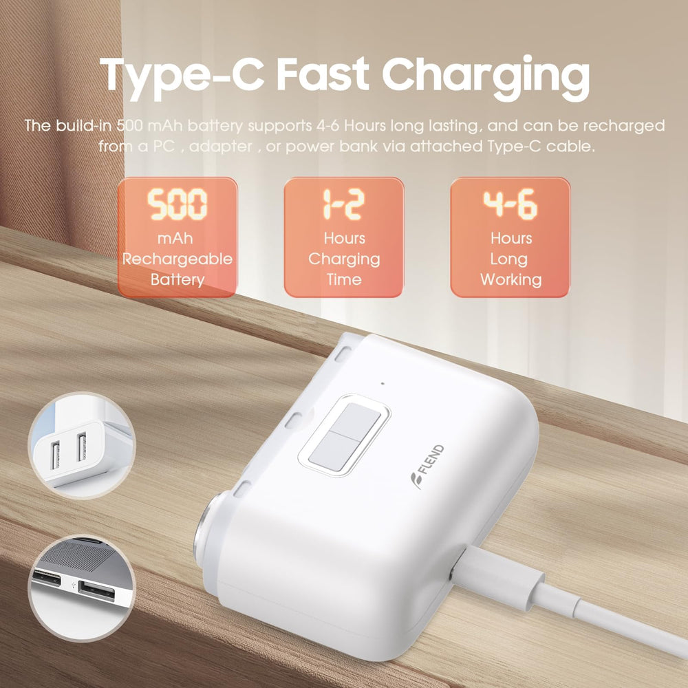 Beauzmo fast charging Type-C provides quick power between grooming sessions.