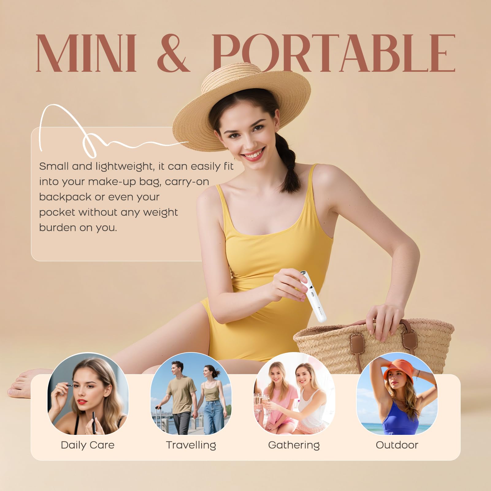 BEAUZMO long blade for trimming longer hairs before epilation.