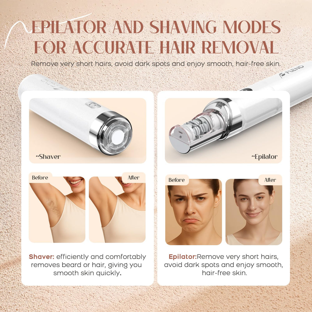 BEAUZMO USB-rechargeable epilator offers cordless convenience for travel.