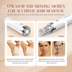 BEAUZMO USB-rechargeable epilator offers cordless convenience for travel.