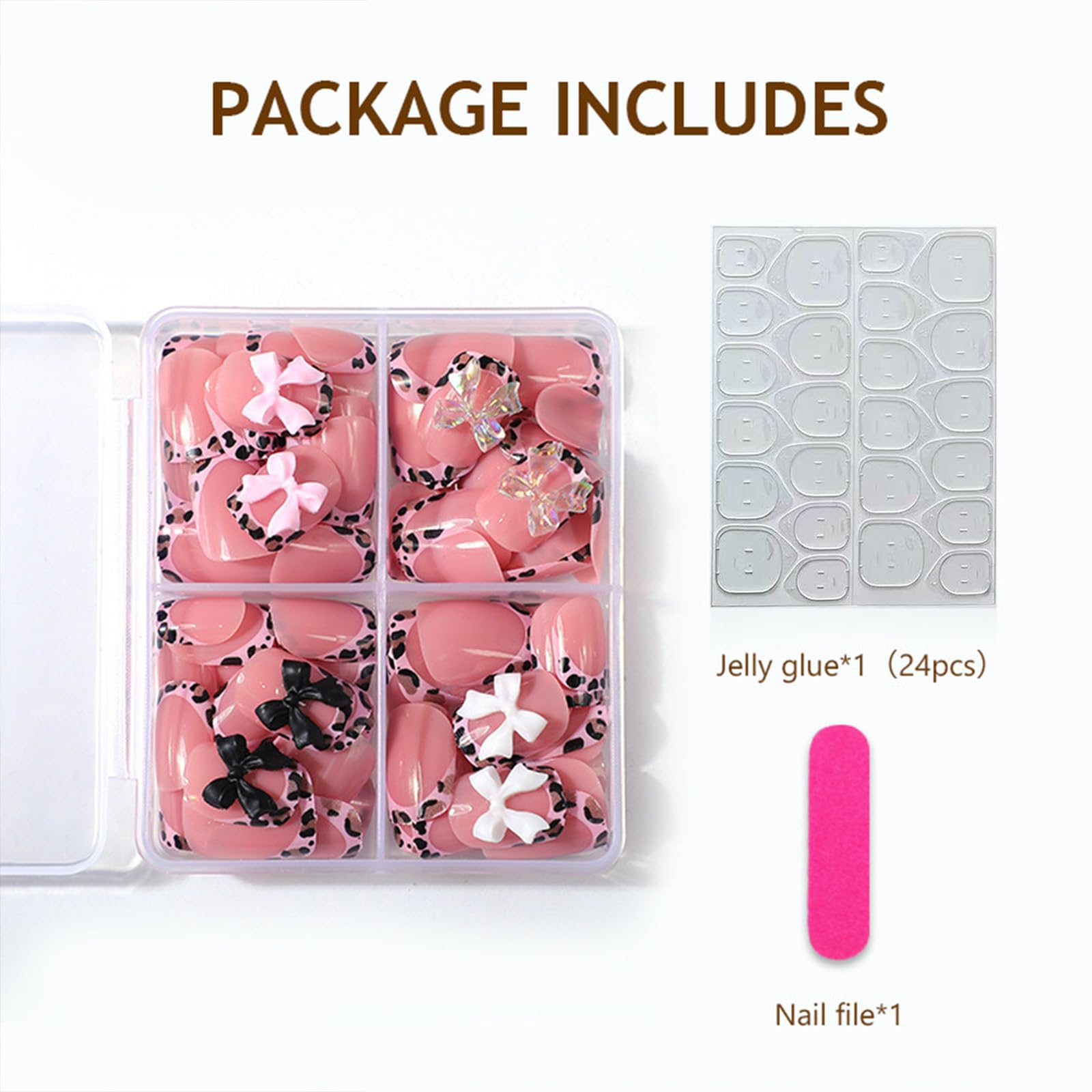 BEAWTH 12-size coverage image highlights fit for different nail beds.