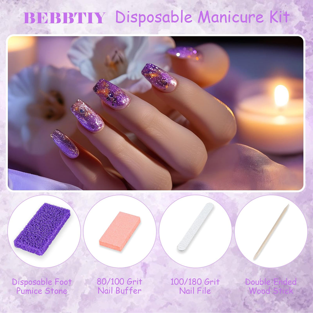 Bebbtiy disposable-pedicure-kit-pumice-pad shows gentle foot smoothing.