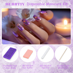 Bebbtiy disposable-pedicure-kit-pumice-pad shows gentle foot smoothing.
