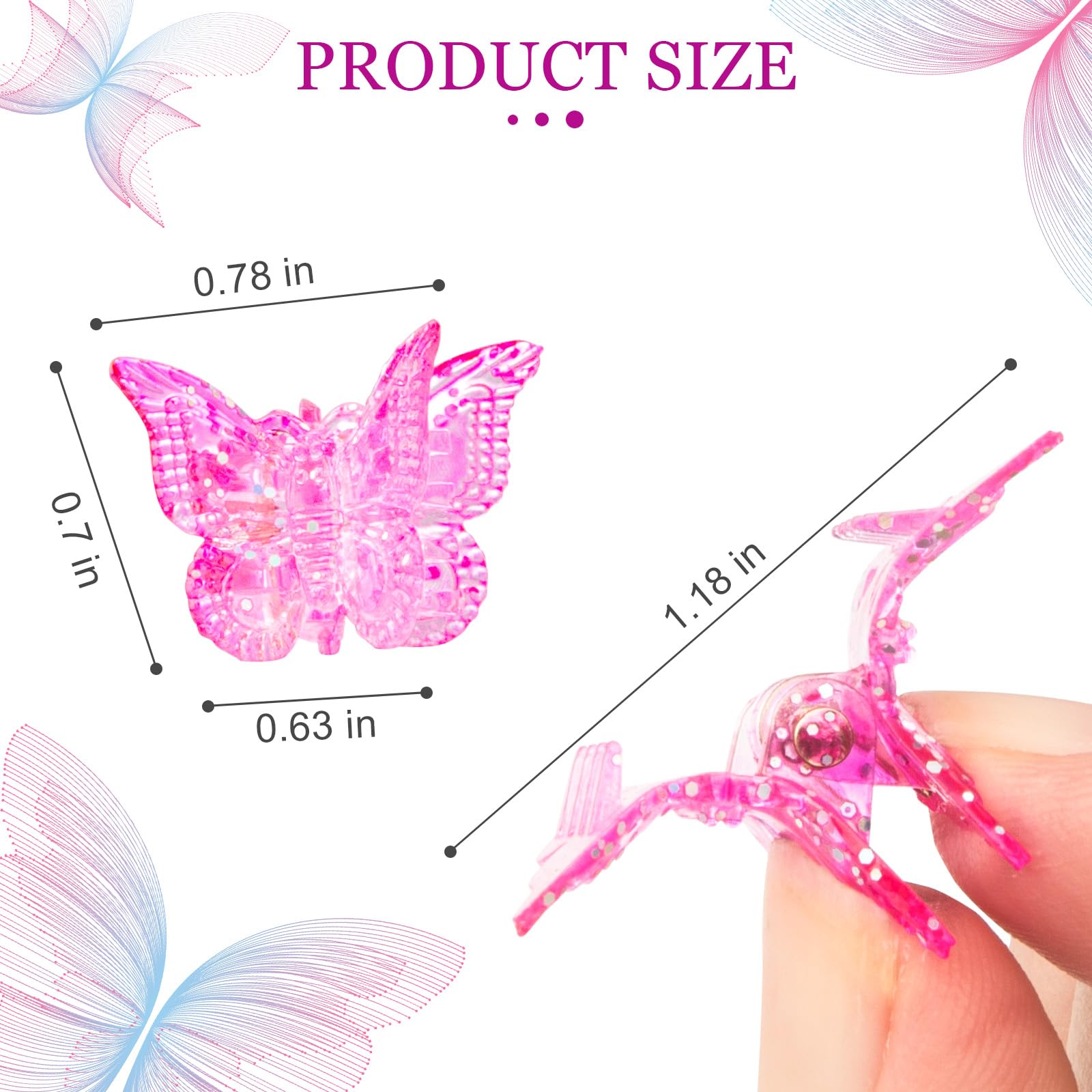 BEBEEPOO mini clips travel-friendly compact size for daily use.