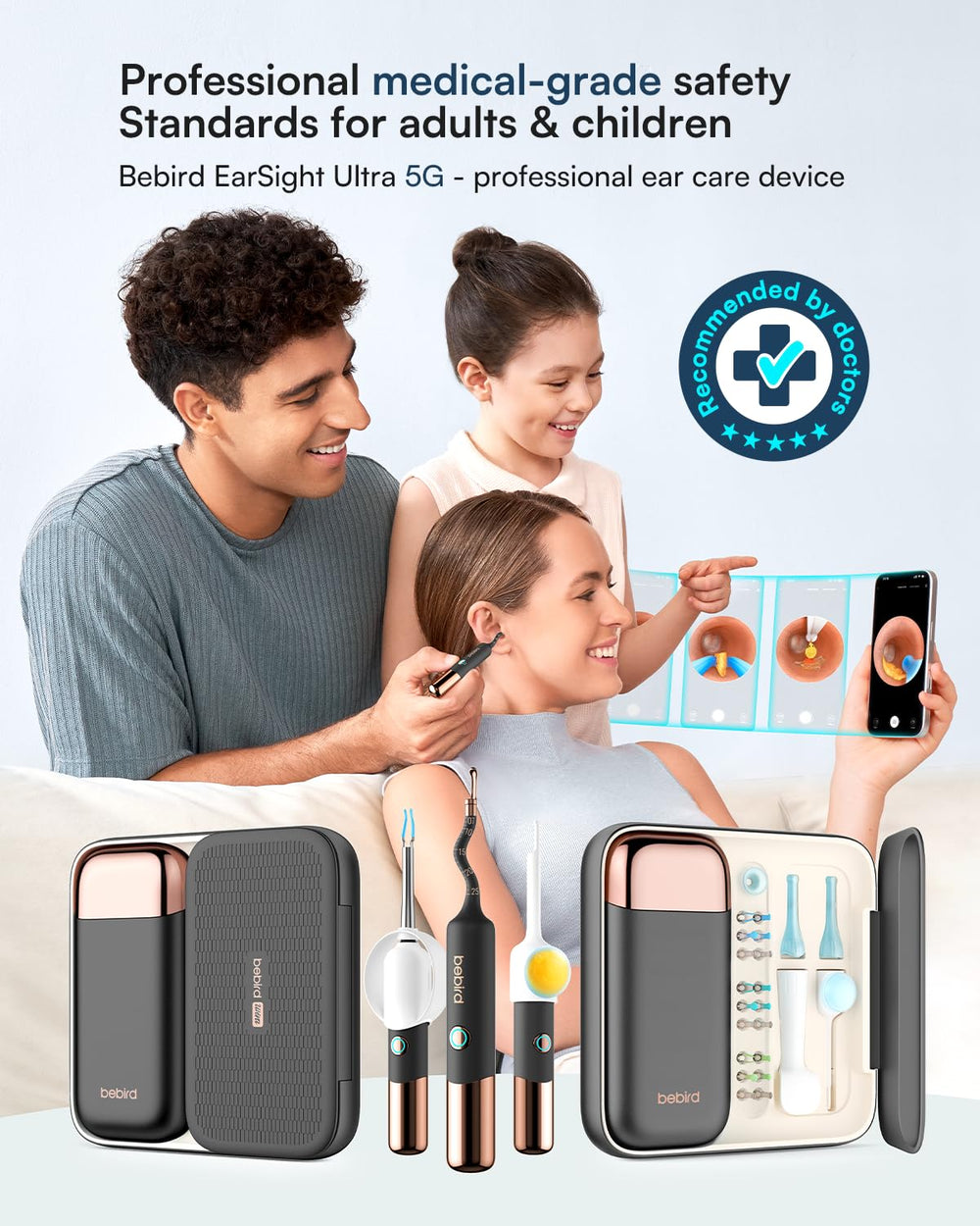 BEBIRD close-up of 4P camera lens revealing clear imaging benefit