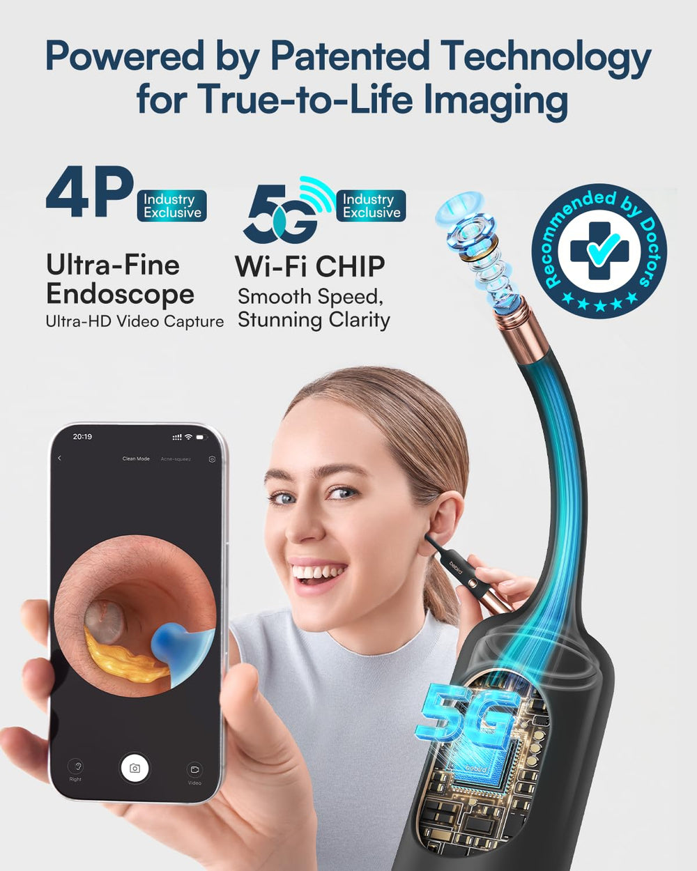 BEBIRD visual tweezers and dropper displaying precise removal benefit