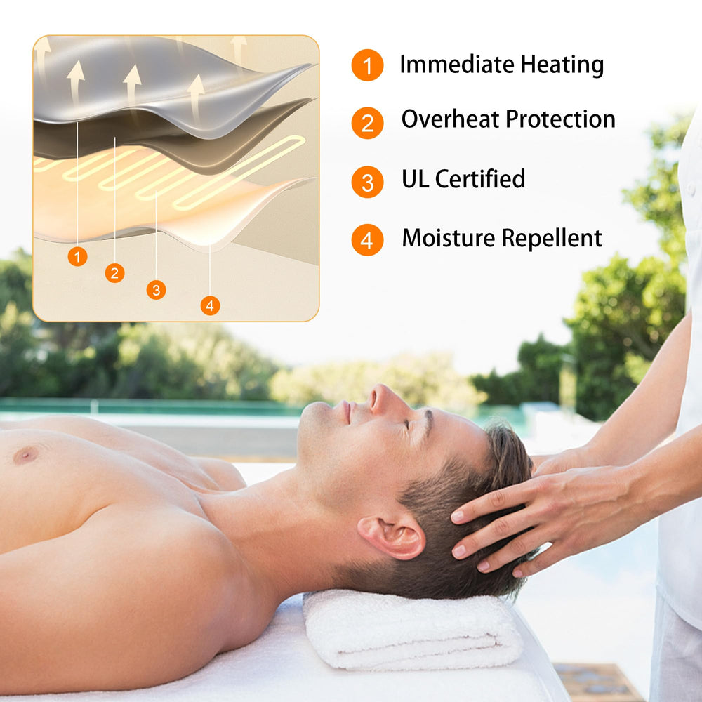 BECALIN warmer shows 9 heat levels for personalized comfort.