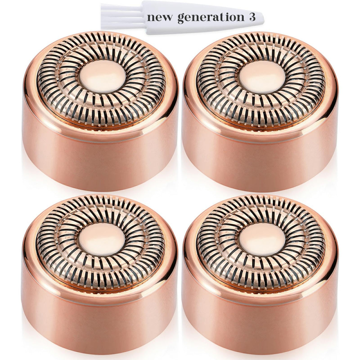 BECHY gen3 replacement head with ring light for precise, gentle facial hair removal.