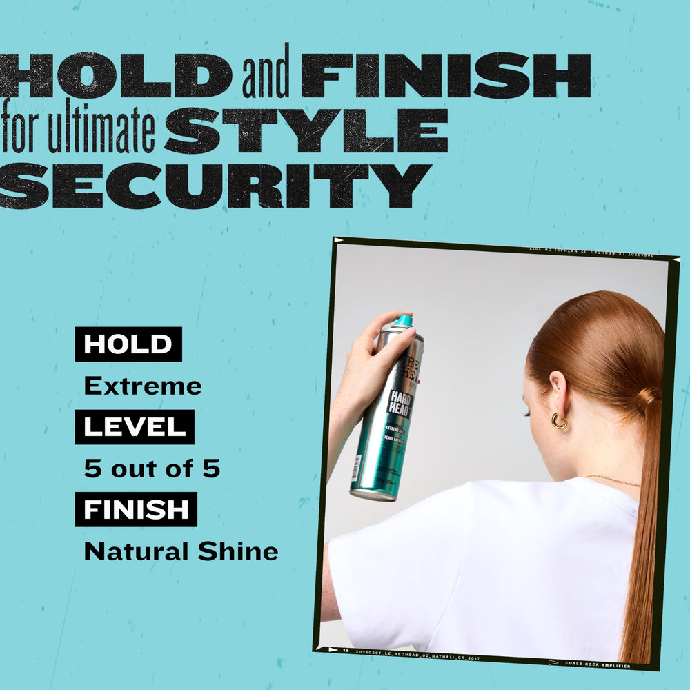 Bed Head by TIGI Hard Head hairspray comes in a 3 oz triple-pack for travel
