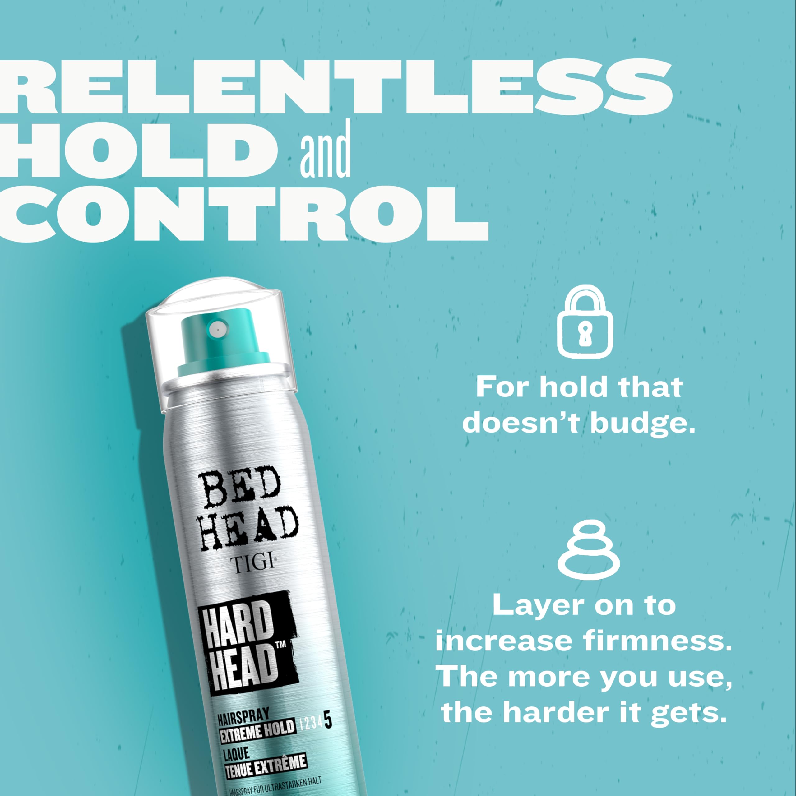 Bed Head by TIGI Hard Head hairspray professional-grade for precise styling