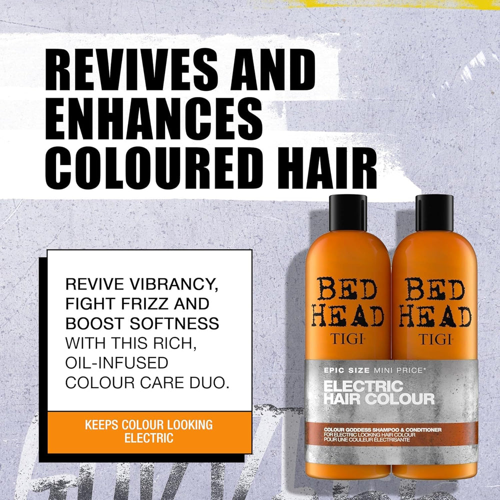TIGI Bed Head Color Goddess conditioner label closeup showing color protection