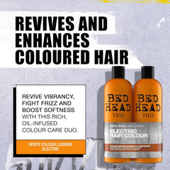 TIGI Bed Head Color Goddess conditioner label closeup showing color protection