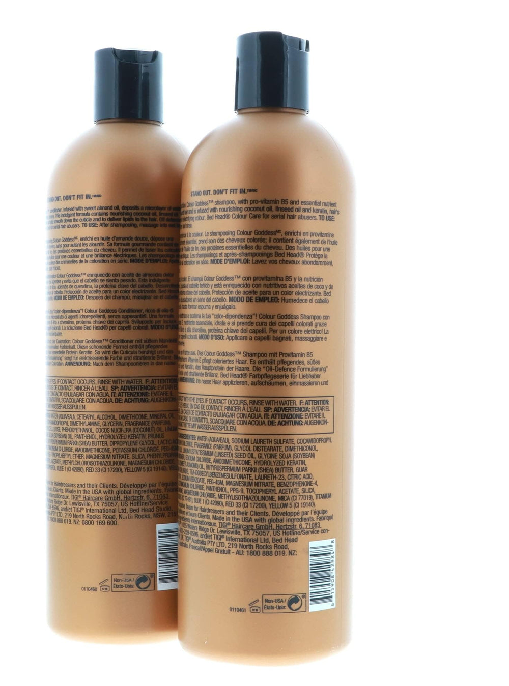 Bed Head Color Goddess lather closeup showing gentle cleansing.