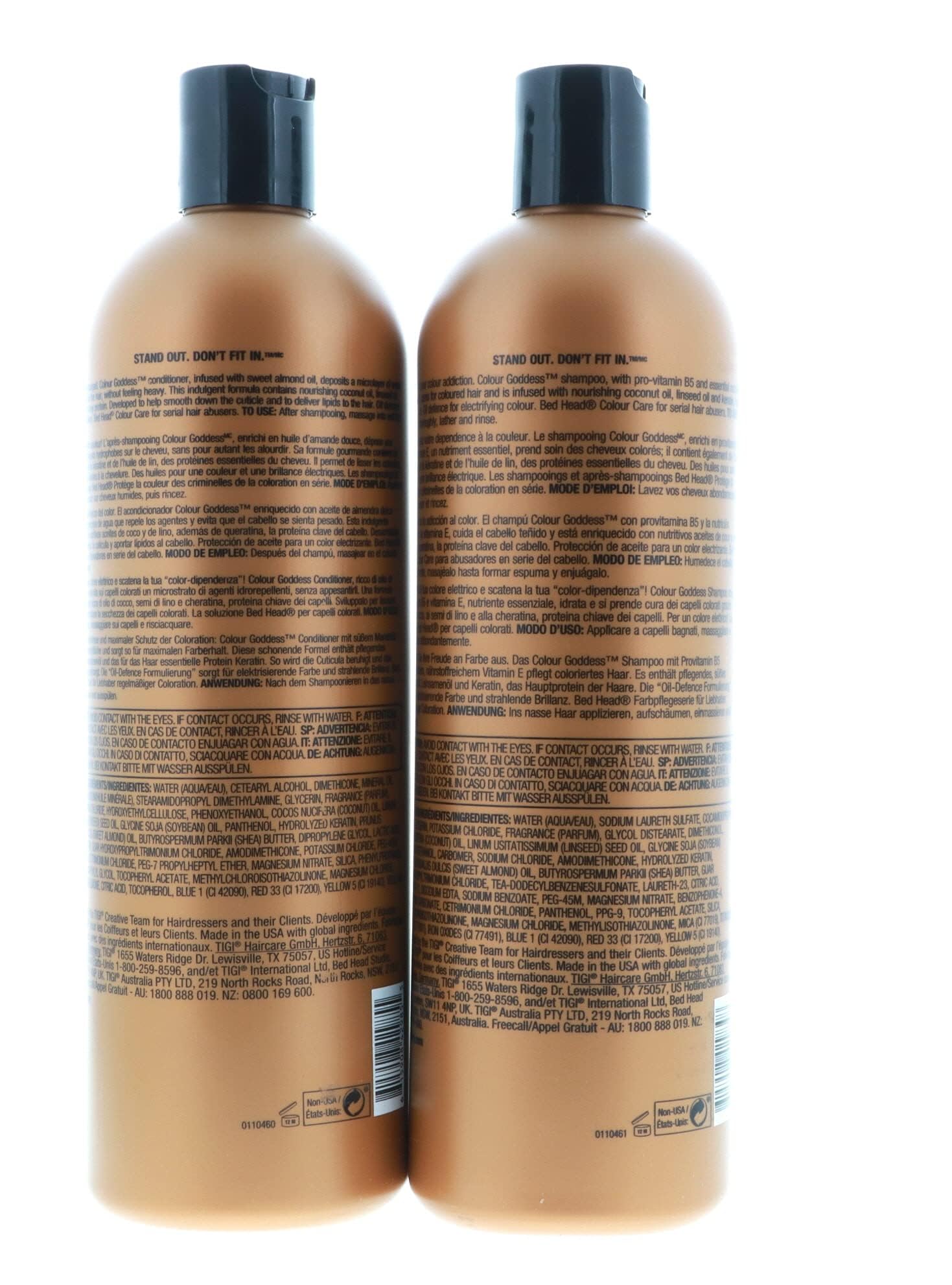 Bed Head Color Goddess routine shot suggesting color-safe care.
