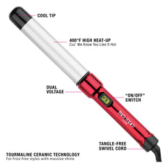 Bed Head Curlipops ready indicator light helps you know when to style.