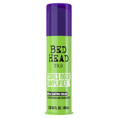 TIGI Bed Head Curls Rock Amplifier cream bottle defines curls with flexible hold