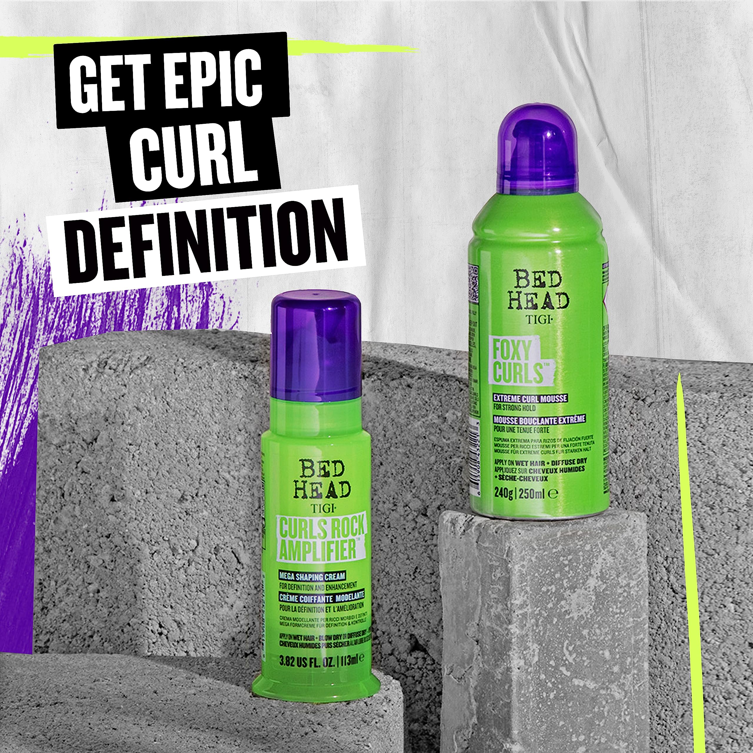 Bed Head Curls Rock Amplifier summer-fragrance evokes refreshing scent during styling.